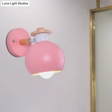 Nordic Metal Spherical Wall Lamp For Childs Bedroom Or Kindergarten
