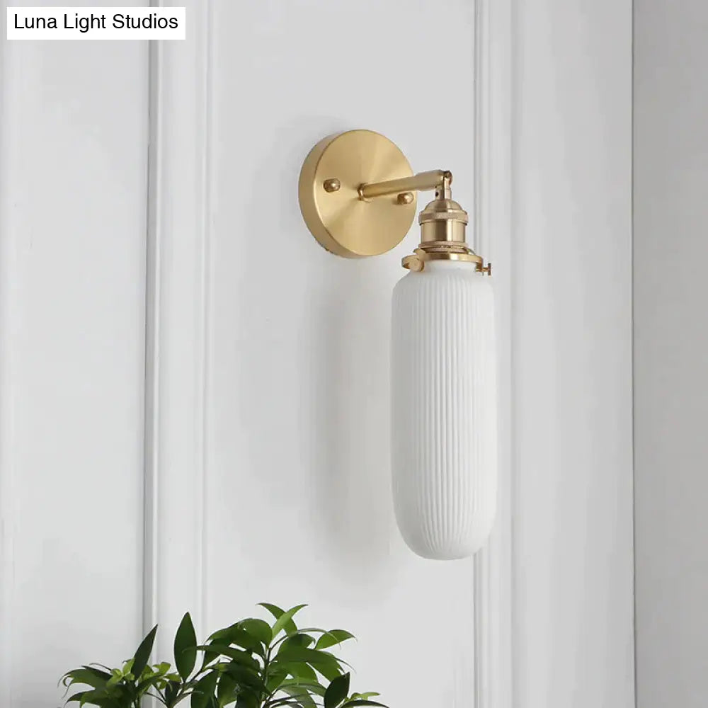 Nordic Minimalist Bedroom Bedside Bathroom Copper Wall Lamp Copper Wall Lamps
