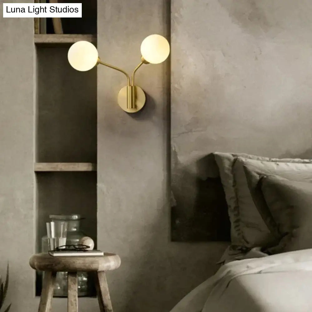 Nordic Minimalist Bedroom Bedside Light Corridor Aisle Full Copper Wall Lamp Copper Wall Lamps