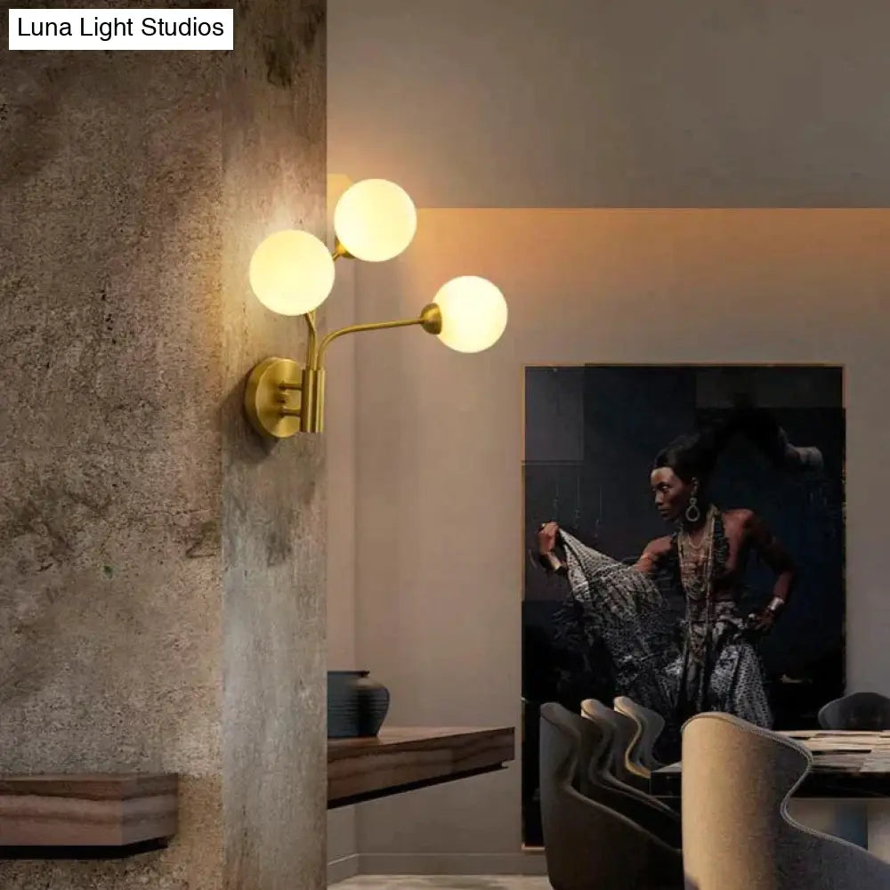 Nordic Minimalist Bedroom Bedside Light Corridor Aisle Full Copper Wall Lamp Copper Wall Lamps