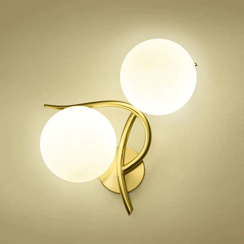 Nordic Minimalist Modern Living Room Corridor Bedroom Full Copper Wall Lamp Lamps