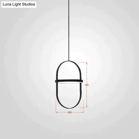 Nordic Modern Geometry Simple Rotary Pendant Lights Designer Luminarias Circular Hanging Lamp Bar