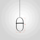Nordic Modern Geometry Simple Rotary Pendant Lights Designer Luminarias Circular Hanging Lamp Bar