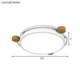 Nordic Orbital Led Ceiling Fixture - 16’/19.5’/23.5’ Wide Flush Mount Lamp In