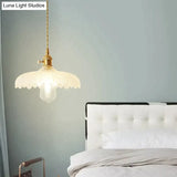 Nordic Post-Modern Creative Glass Single-Head E27 Pendant Light For Dining Room Living Bedroom
