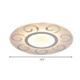 Nordic Style Acrylic Blossom Led Flush Mount Ceiling Lamp Ideal For Study Room