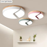 Nordic Style Acrylic Round Cake Light: Flush Mount Ceiling Light Perfect For Nursing Rooms