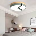 Nordic Style Acrylic Round Cake Light: Flush Mount Ceiling Light Perfect For Nursing Rooms Green /