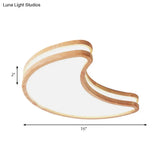 Nordic Style Acrylic White Led Ceiling Lamp For Kid’s Bedroom - Sky Mount Light
