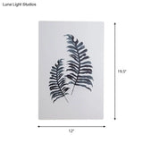 Nordic Style Banana Leaf Wall Lamp With Led Acrylic Fixture