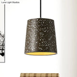 Nordic Style Cement Cone Pendant Light - 1 Black/White/Brown