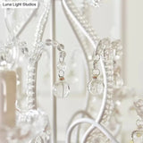 Nordic Style Crystal Chandelier For Girls Bedroom: Elegant Pendant Lighting With Candle Element