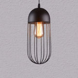 Nordic Style Geometric Metal Pendant Light For Restaurants Black / C