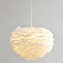 Nordic Style Heart Ceiling Light - White Metal Pendant Lamp For Bedrooms / 12