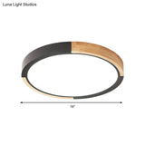 Nordic Style Led Ceiling Flush Mount Lighting With Acrylic Shade
