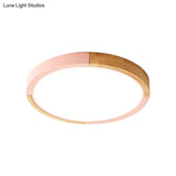 Nordic Style Led Ceiling Flush Mount Lighting With Acrylic Shade