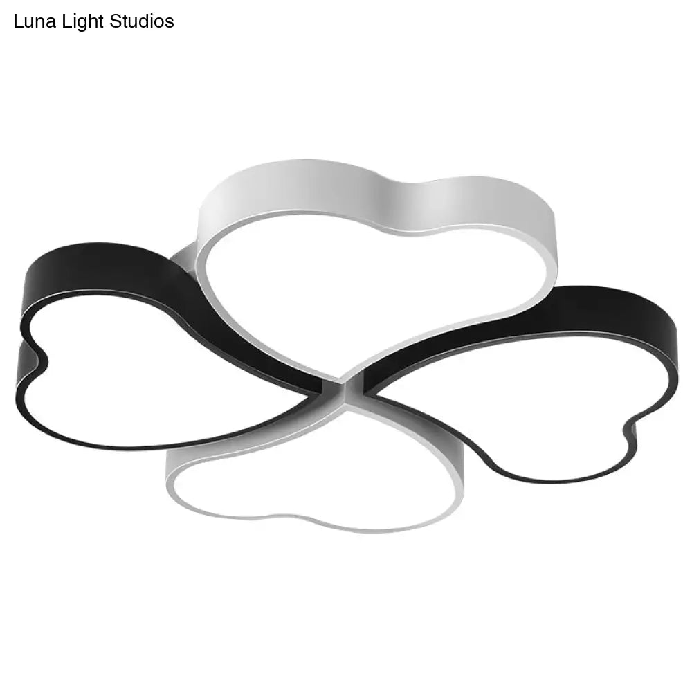 Nordic Style Led Ceiling Lamp - Clover Shaped Flush Mount Light Fixture