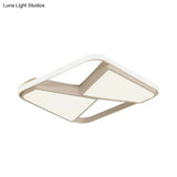 Nordic Style Led Ceiling Light In Black/White – Warm/White Lighting
