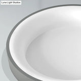 Nordic Style Led Flush Mount Ceiling Lamp - Metal Circular Light For Bedroom