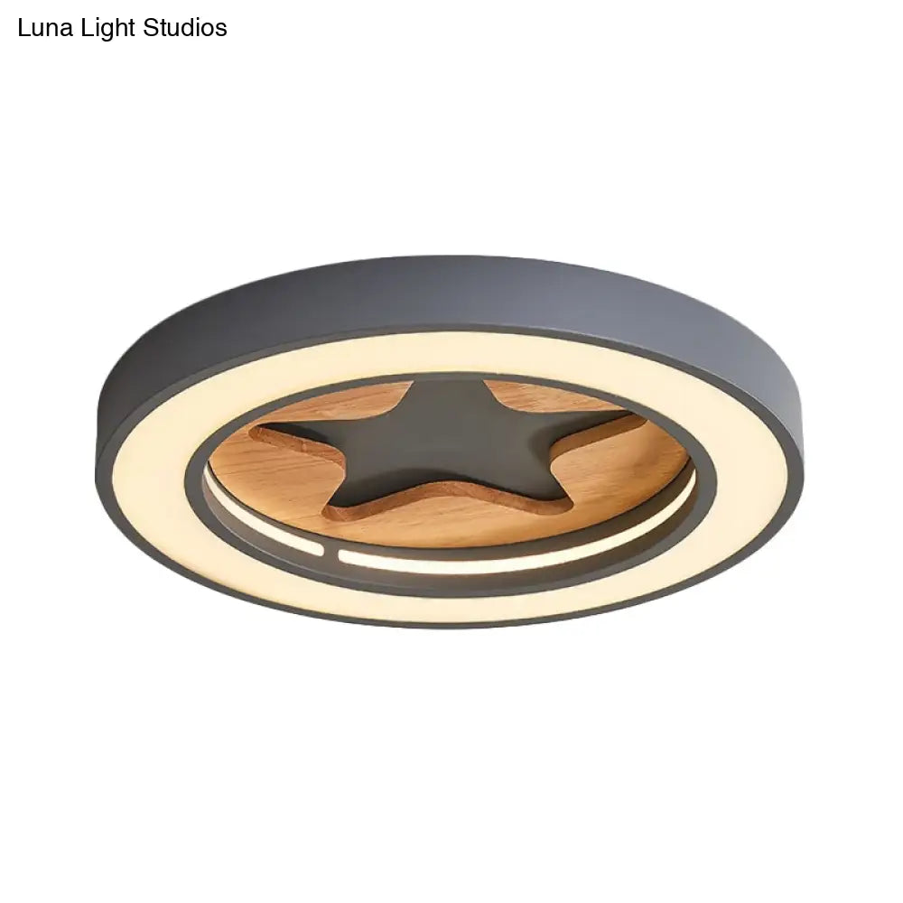Nordic Style Led Flush Mount Ceiling Light For Corridors - Slim & Stylish Acrylic Lamp