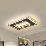 Nordic Style Led Flush Mount Ceiling Light In Black And White - 18/23.5/35.5 W