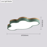 Nordic-Style Led Metal Flush-Mount Ceiling Lamp For Kids Bedroom