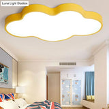 Nordic-Style Led Metal Flush-Mount Ceiling Lamp For Kids Bedroom