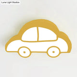 Nordic Style Macaron Acrylic Flush Ceiling Light For Child Bedroom Yellow / 16 Warm
