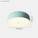 Nordic Style Metal Flush-Mount Ceiling Light