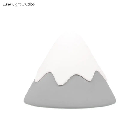 Nordic Style Metal Led Night Light - Bedside Hallway Table Lamp In Macaron Colored Conical Design