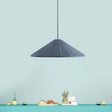 Nordic Style Ribbed Cone Pendant Light - White/Pink/Blue 1 Multiple Sizes Living Room Hanging Lamp