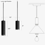 Nordic Style Single Suspension Metal Shaded Pendulum Light - Perfect For Dining Room Lighting