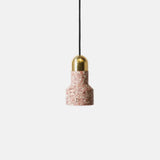 Nordic Style Terrazzo Pendant Ceiling Light With Flashlight Design - 1 Red