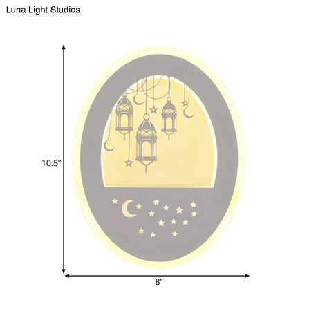 Nordic Stylish White Acrylic Wall Sconce For Living Room Restaurants