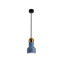 Nordic Terrazzo Pendant Lamp With Down Lighting And Flashlight Design Blue