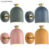 Nordic Wall Mounted Light: Simplicity Macaroon Metal Sconce - Bedroom Fixture