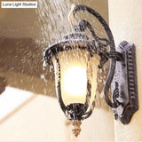 Opal Glass Bell Wall Lamp Traditional Sconce Light In Black
