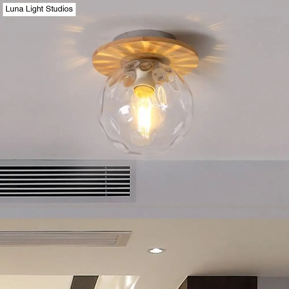 Opal Glass Modern Flushmount Ceiling Lamp With Multi-Color Canopy