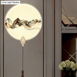 Oriental-Inspired Led Wall Light With Metallic Shade For The Bedroom