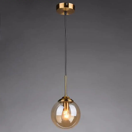 Oval Glass Minimalist Pendant Light - 6 Diameter Suspension Lamp For Coffee Shops With 47 Hanging