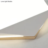 Pentagon Led Flush Mount Lamp In Acrylic White/Blue/Green - 12.5’/16.5’/20.5’ Wide