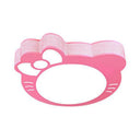 Pink Cartoon Acrylic Metal Led Ceiling Light For Girls’ Room / White
