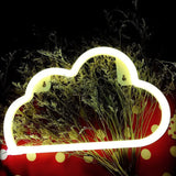 Plastic Cloud Led Night Light With Usb Rechargeable Plug - Childrens White Table Lamp /