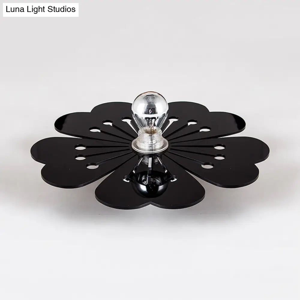 Plum Blossom Wall Light: Modern Acrylic Sconce Lamp For Girls Bedroom & Kindergarten