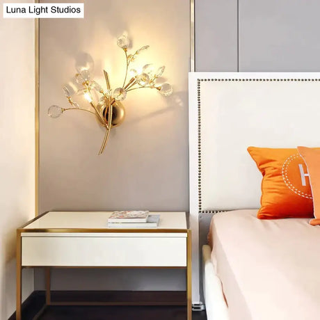 Post Modern Luxury Branch Style Crystal LED Wall Lamp Wall Lamp