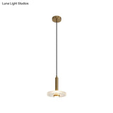 Post Modern Single Head Chandelier American Style Three Dining Room Acrylic Led Bedside Lamp Pendant