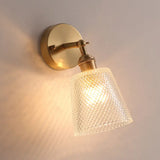 Postmodern Gold Wall Lamp With Tapered Adjustable Sconce Lighting For Bedroom / Rhombus