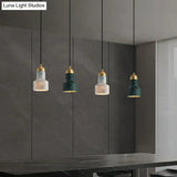 Postmodern Marble Pendant Lamp With Down Lighting - Single-Bulb Ceiling Hang Fixture For Table