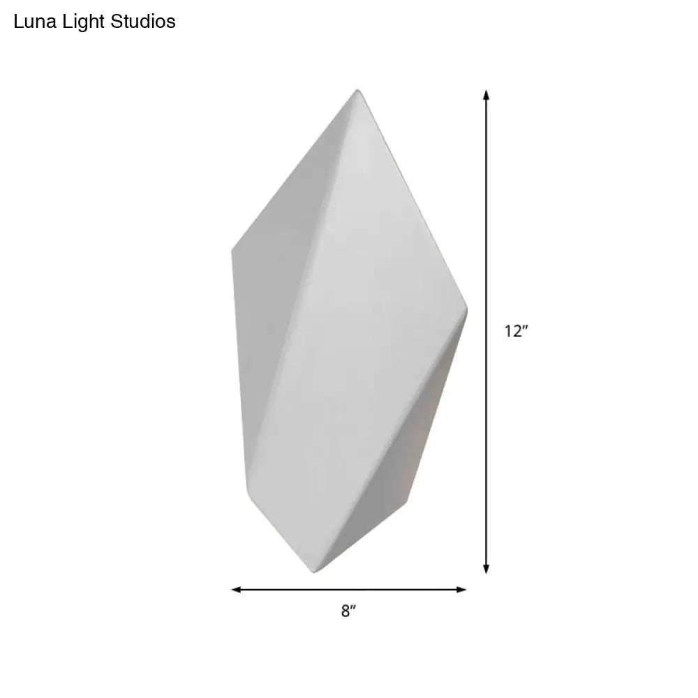 Postmodern Metal Geometric Wall Light - 1 Black/Grey/White Sconce Fixture