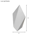 Postmodern Metal Geometric Wall Light - 1 Black/Grey/White Sconce Fixture